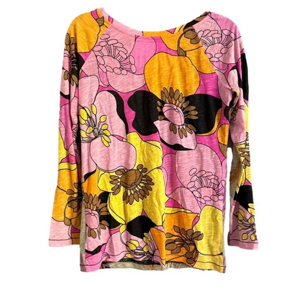 Custo Barcelona "A Backstage Slice Of Life" Floral Sequin Long Sleeve Top - M - Picture 11 of 12